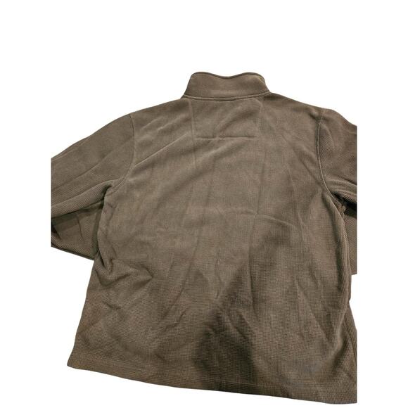 Horn Legend Men's 1/4 Zip Pullover Size Large Brown - Picture 2 of 7